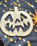 Sous-verres Citrouille Halloween en bois – Lot de 4