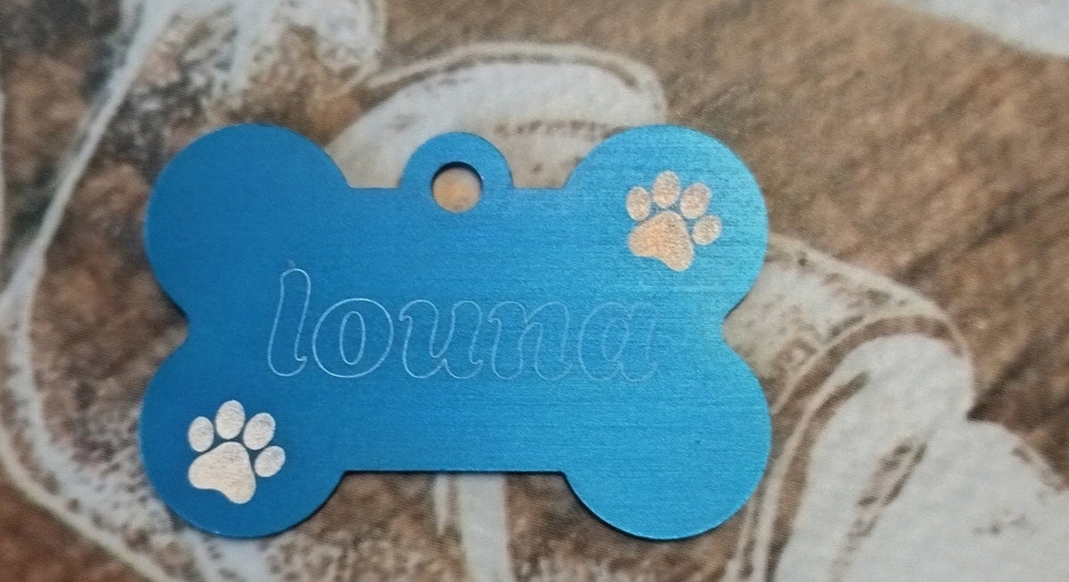 Médaille personnalisée pour animal gravée au laser